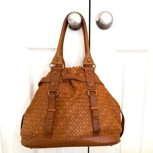 Francesco Biasia Woven Leather Bag